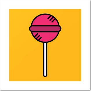 Cute lollipop - Icon Posters and Art